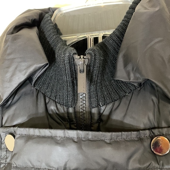 BCBGMAXAZRIA DOWN Beckett Black Puffer Quilted Long Length Jacket. XS. - Picture 4 of 13